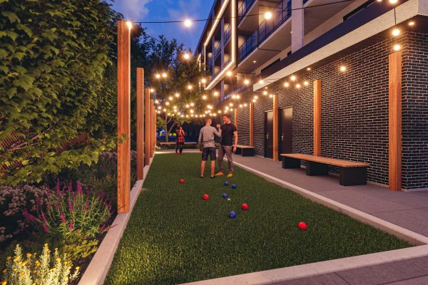 five crossings kelowna bocce court