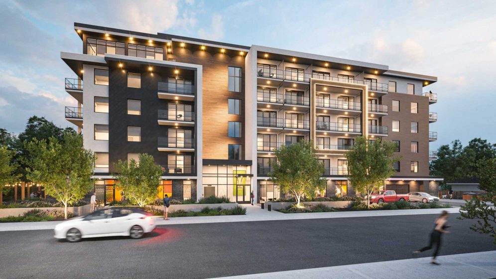 five crossings building render