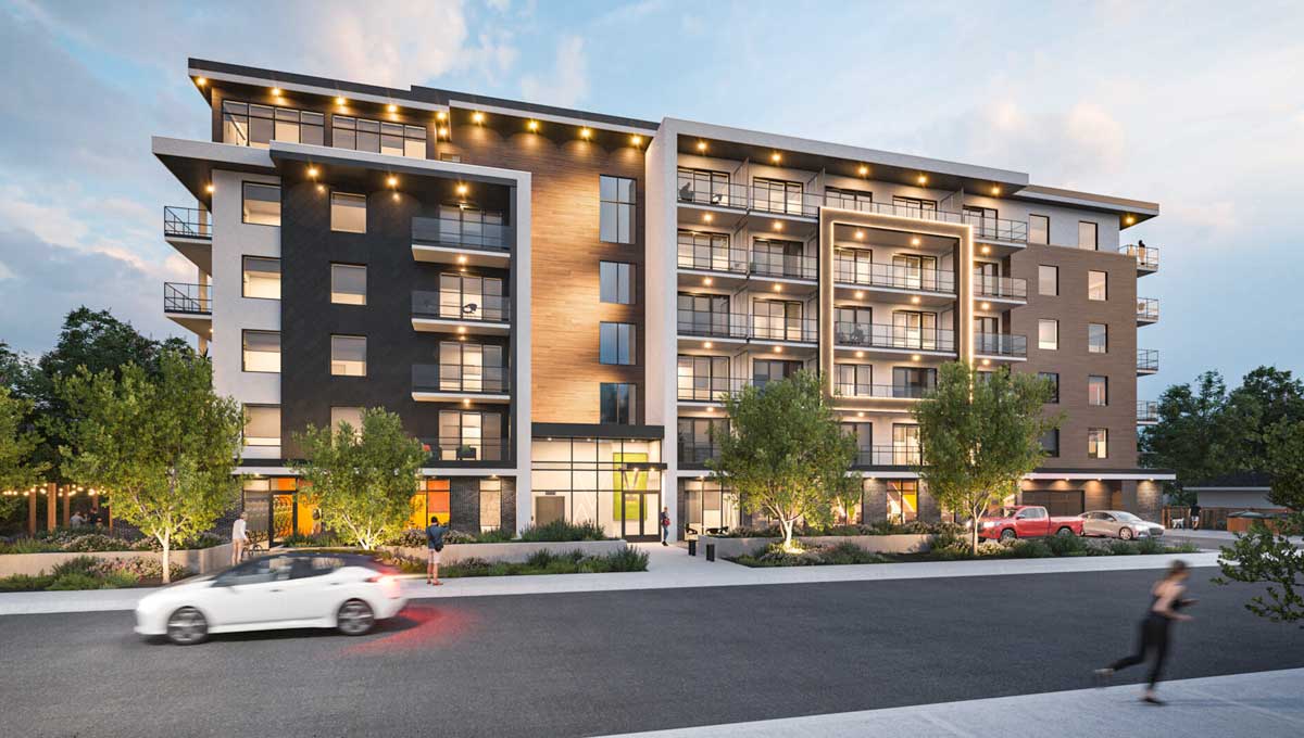 five crossings building render